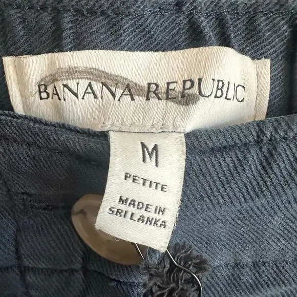 Banana Republic Super Soft Soma Mid Rise Wide Leg Pant Tapestry Navy Blue M - Picture 4 of 12